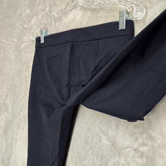 Tory Burch Maude Legging Pants Medium Navy Blue Slim Fit Side Zip 41694 Size 0 - Picture 9 of 14